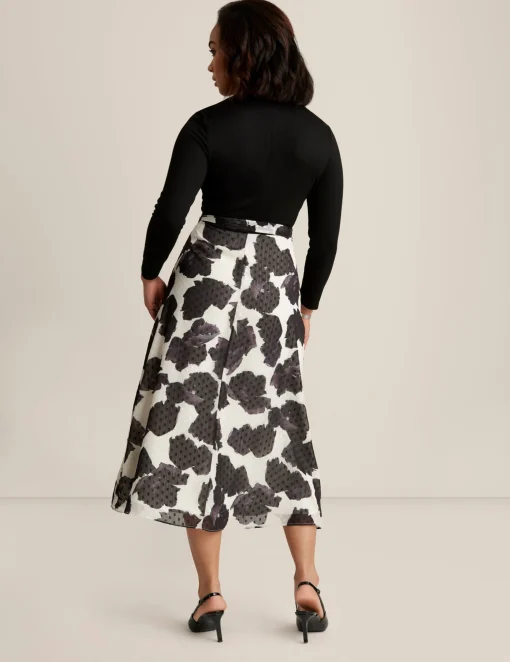 Discount Anne Klein Serenity Combo Dress Anne White/Anne Black