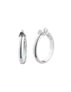 Flash Sale Anne Klein Silver-Tone Hoop Clip Earrings
