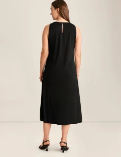 Best Sale Anne Klein Sleeveless Midi Dress Anne Black