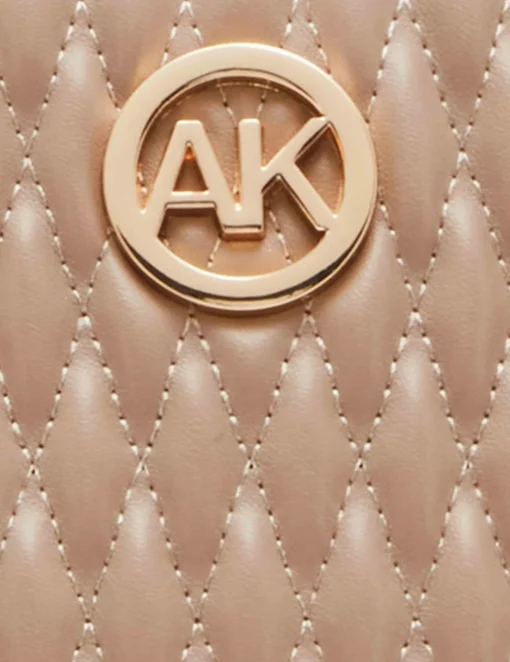Store Anne Klein Small Ruched Satchel With Tubular Handle Truffle