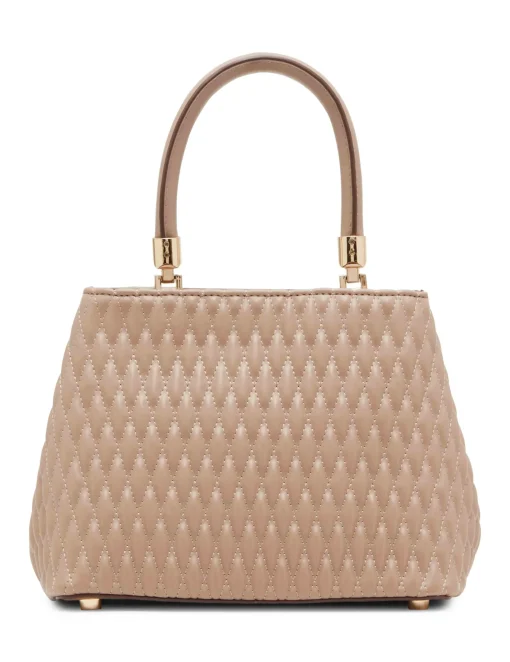 Store Anne Klein Small Ruched Satchel With Tubular Handle Truffle