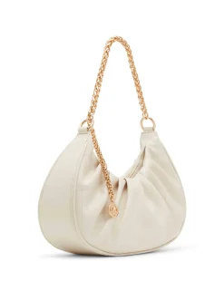 Flash Sale Anne Klein Small Smooth Stitched Quilted Crescent Shoulder Bag
