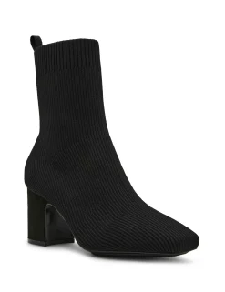 Sale Anne Klein Tessel Bootie BLACK KNIT
