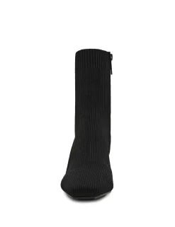 Sale Anne Klein Tessel Bootie BLACK KNIT