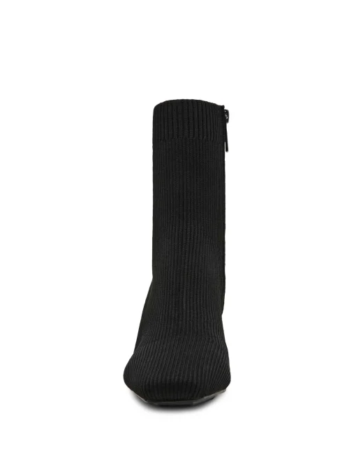 Sale Anne Klein Tessel Bootie BLACK KNIT