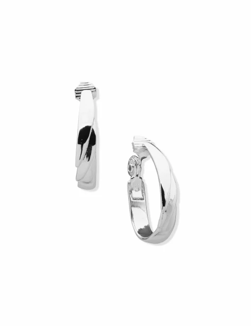 Online Anne Klein Tiered Clip Hoop Earrings