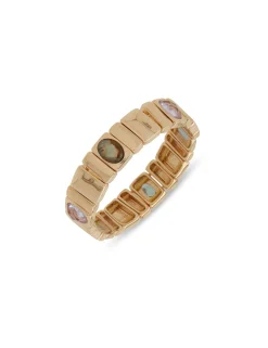 Flash Sale Anne Klein Tile Stretch Bracelet With Stone