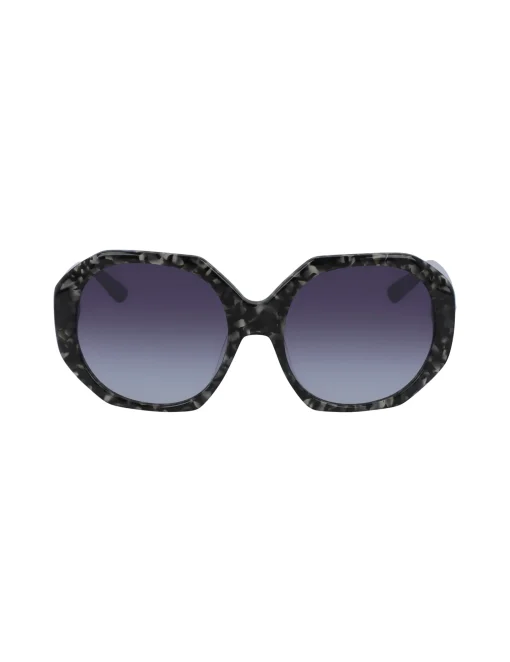 Best Sale Anne Klein Tortoise Geometric Oversized Sunglasses