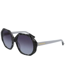 Best Sale Anne Klein Tortoise Geometric Oversized Sunglasses