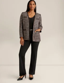 Outlet Anne Klein Tweed Cardigan Jacket