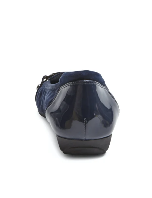 New Anne Klein Umeko Flat-Wide DARK NAVY