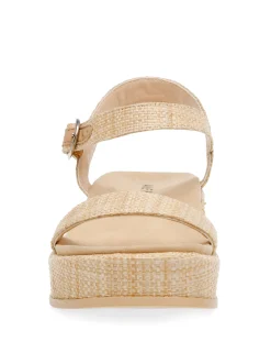 Flash Sale Anne Klein Venture Flatform Sandal- Sale Raffia