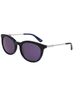 Flash Sale Anne Klein Vintage Rounded Rectangle Sunglasses BLUE TORTOISE