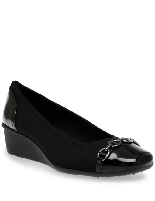 Store Anne Klein Webster Wedge- Sale Black Multi