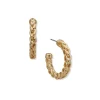 Sale Anne Klein Woven Chain Hoop Earring