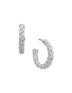 Best Sale Anne Klein Woven Chain Hoop Earring