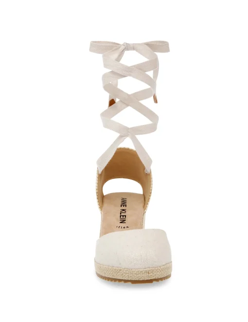 Flash Sale Anne Klein Zelda Wedge- Sale Light Natural/Silver